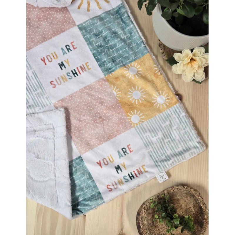 You are my sunshine - Ready to ship - Blanket - White